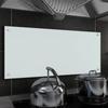 Day and Night - Day and Night Kitchen Splash Protection White Tempered Glass 90x40 Cm