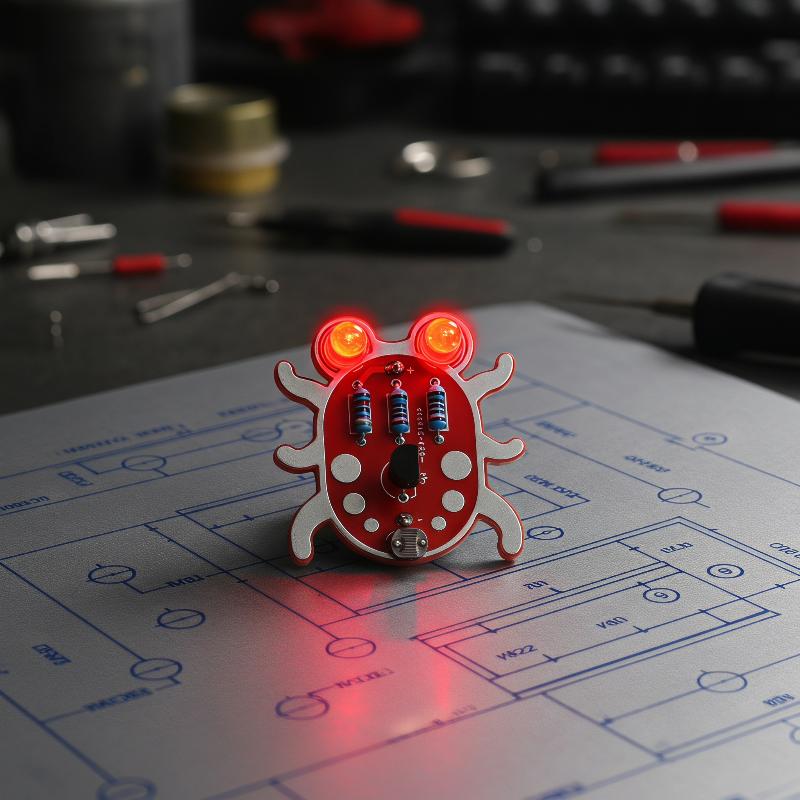 Weevil Eye Electronic Diy Kit Photosensitive Led Light For Beginners Electronics Learning Kit