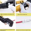 Hydraulic Wire Crimper Tool Kit, Manual Cable Lug Crimping Tool with Carrying Case and Dies for Copper/Aluminum Terminals