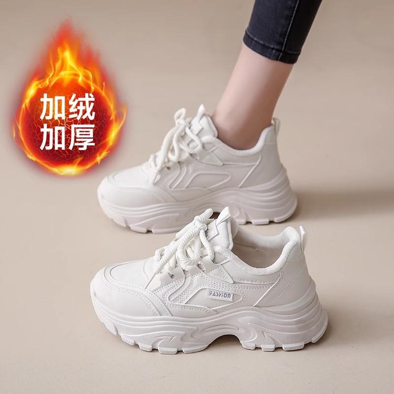 

Hydrogen cloud two cotton shoes, new winter velvet casual black sports shoes, soft leather surface, not tired feet 42