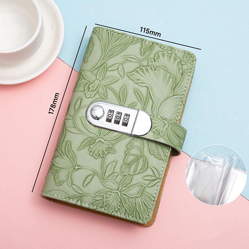Password Lock Money Saving Challenge Save Money Binder Savings Challenges Book 100 Sheet Envelope Savings Challenge Books зелёный