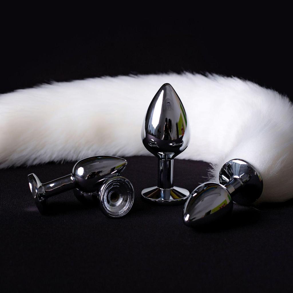 Removable Fox Tail Anal Plug - Beginner's Small Size Anal Dilator