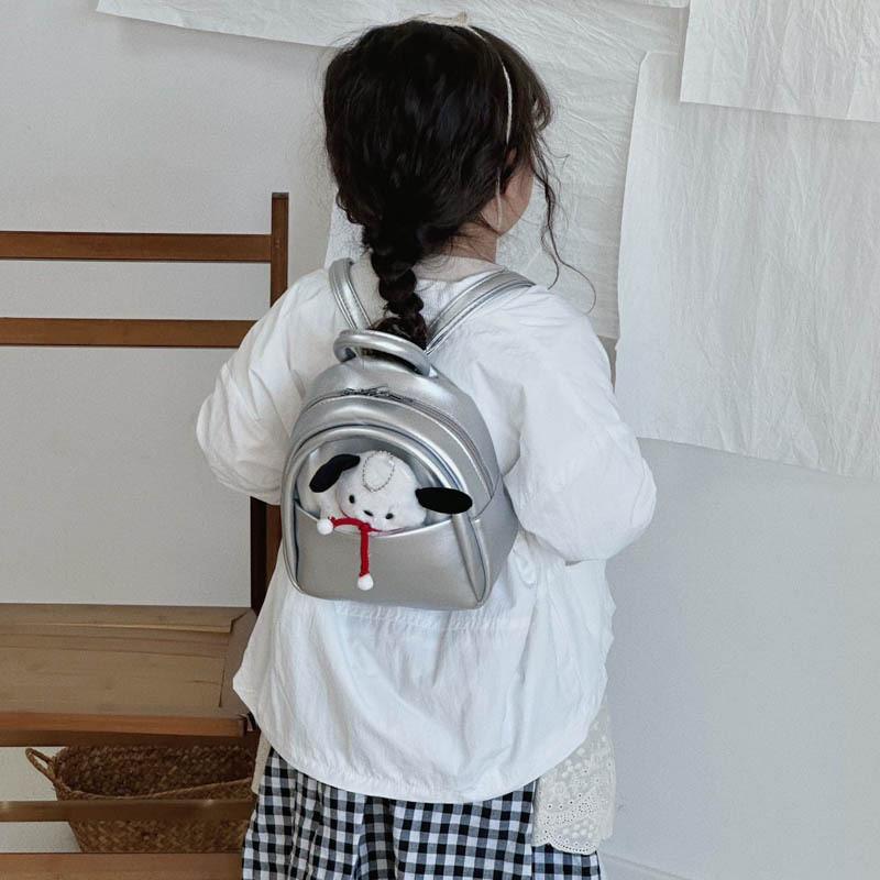 Korean Childrens Backpack With Minimalist Style And Lightweight Pu Material For Preschool Kids