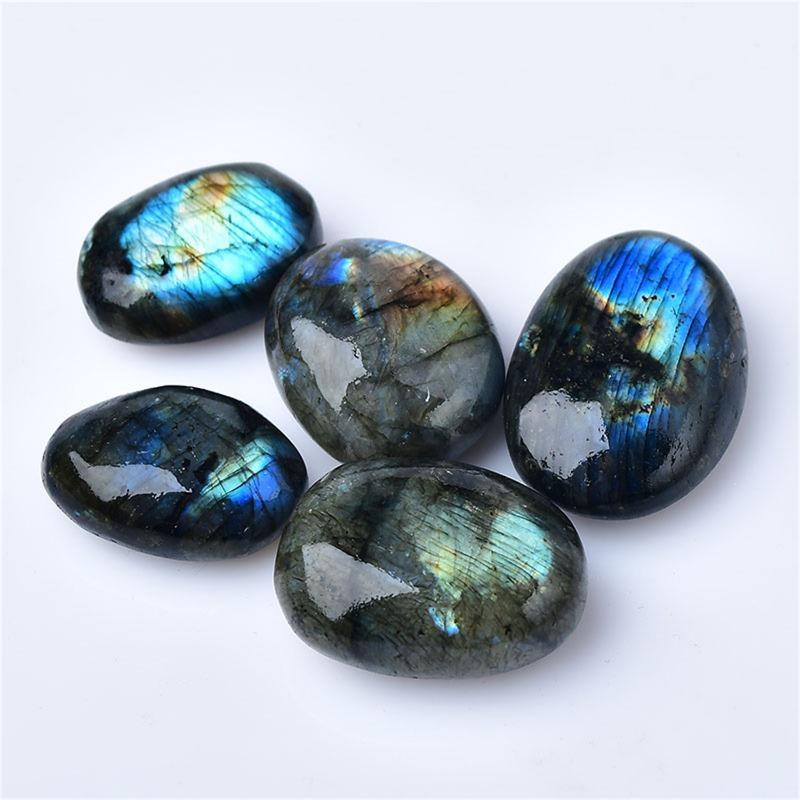 1PC Colorful Natural Moonlight Stone Crystal Labradorite Nunatak Grey Shining Moonstone Decoration Craft
