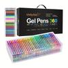 Set 100 Ricariche Penne Gel Punta Fine Colorate Inchiostro Glitter, Evidenziatore, Gouache Metallico per Journaling Arte