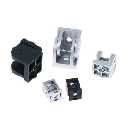 Zinc Alloy Adjustable Pivot Hinge- 20/30/40mm Swivel Hinges for Aluminum Profiles, 90 Degree Rotation Cabinet Door Hinges