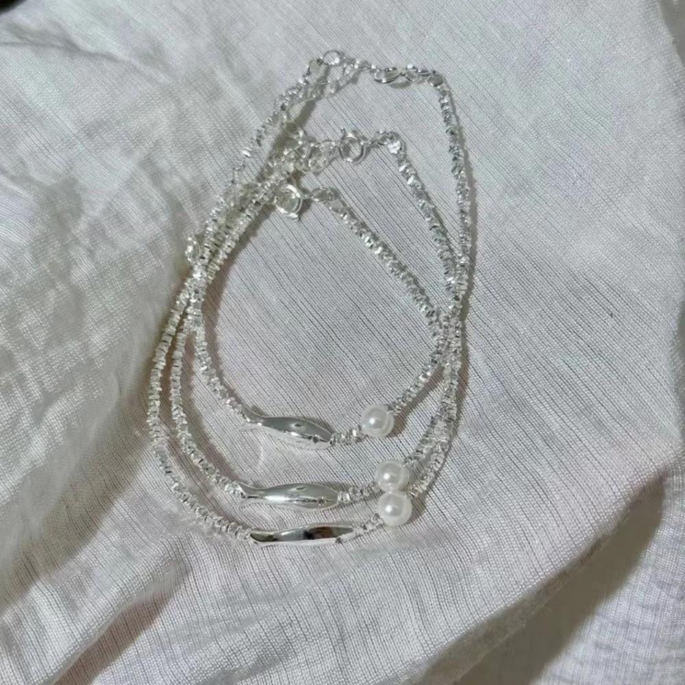 Small Small Fish Bracelet Sweet Imitation Pearl Bracelet Exquisite Fish Bracelet  Girls