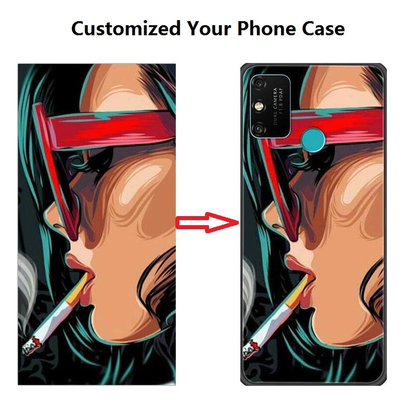 Customized Phone Case For Vivo iQOO Z9 Turbo Neo9s Pro Plus Y36 4G X100 Ultra V40 Lite Y18 V30 SE Case Black Silicone Back Cover