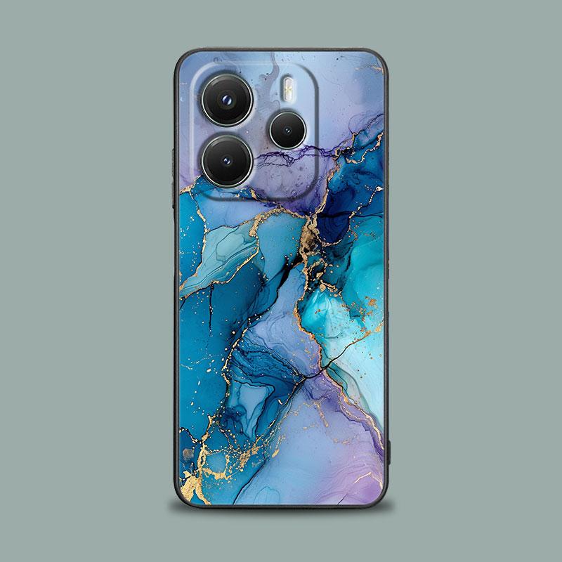 Phone Case for Xiaomi Redmi 15C 14C 12C 13C 4G Redmi Note 15 14 13 12 11 10 Pro Plus 5G Cover Watercolor Abstract Marble Pattern