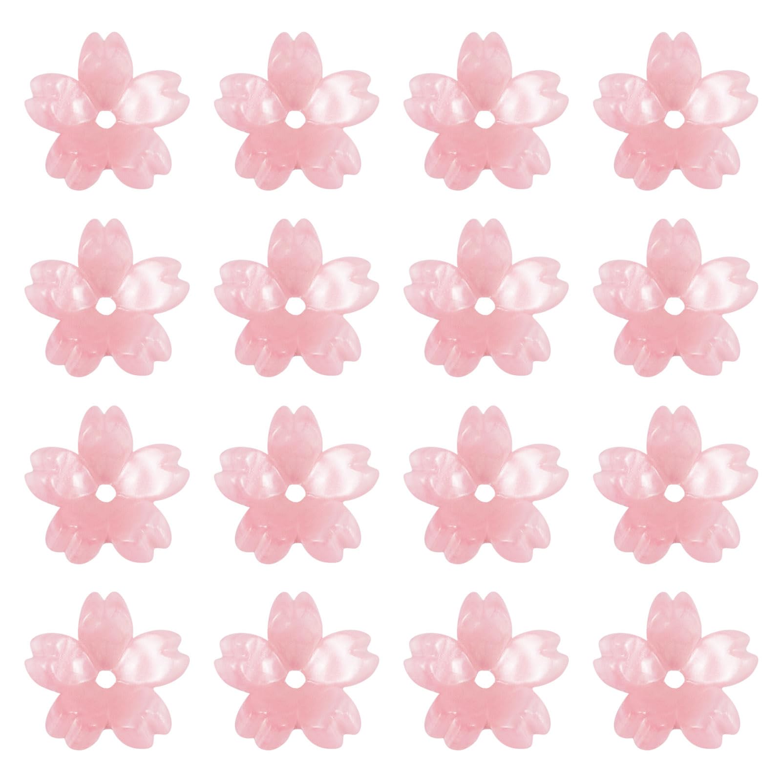 

Beadthoven 20 шт. розовые смоляные колпачки для бусин в форме цветка вишни разделительные бусины аксессуары детали для ювелирных изделий своими руками материалы для рукоделия