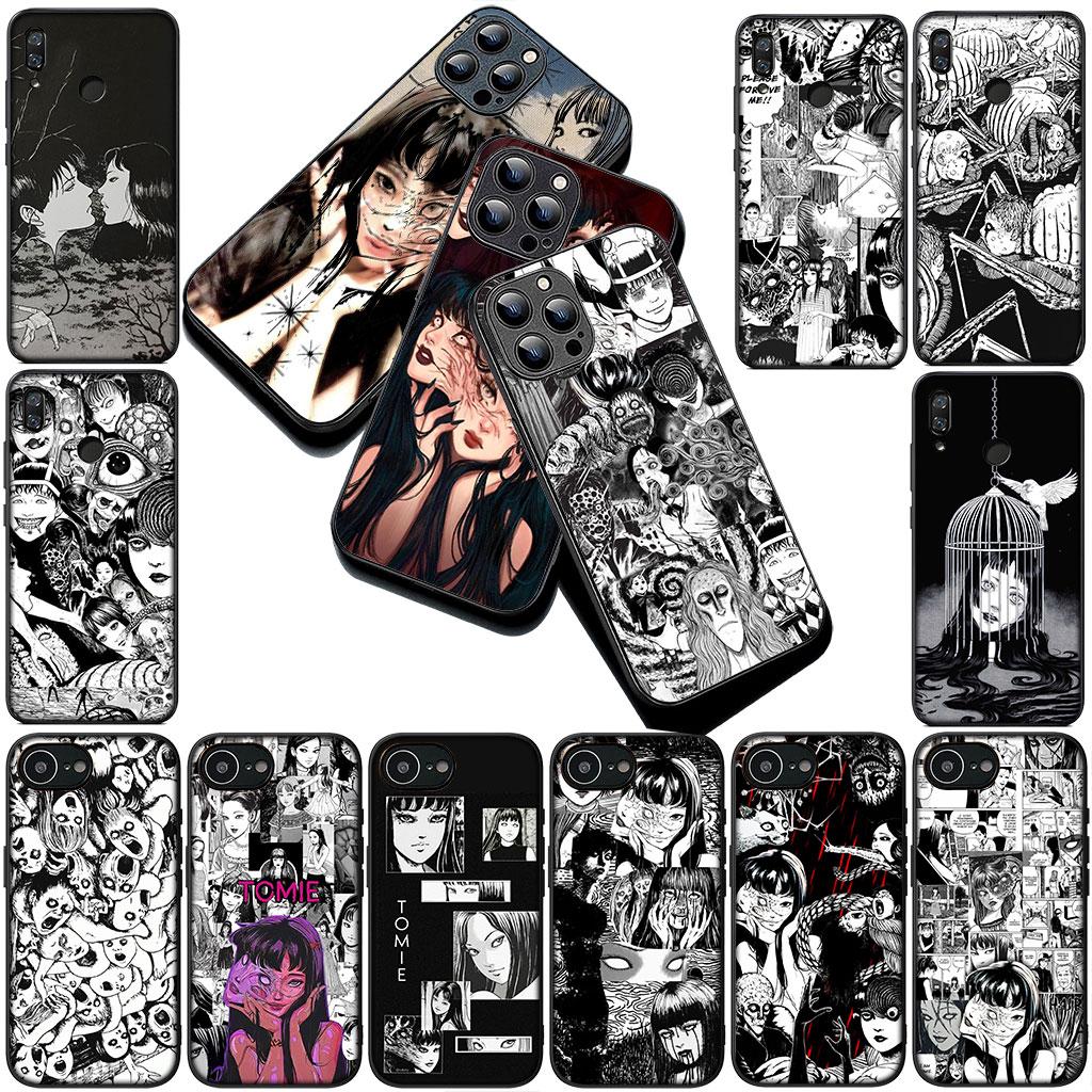 Serietidningar Junji Tomie Ito Kollektion Silikon Mobilskal till Apple iPhone 17 Air 12 13 Pro Max Mini ProMax 7 + 8 Plus Mjukt Skal