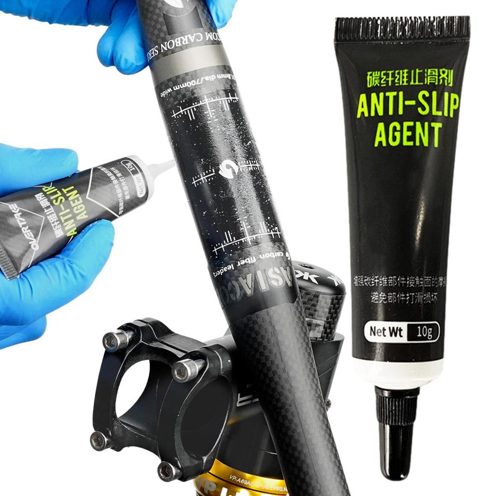 Agente Anti-Derrapante de Fibra de Carbono 10G Para Espigão de Selim Guidão Quadro Mesa Superfícies de Fibra de Carbono Acessório de Proteção Graxa de Bicicleta 1-4 peças