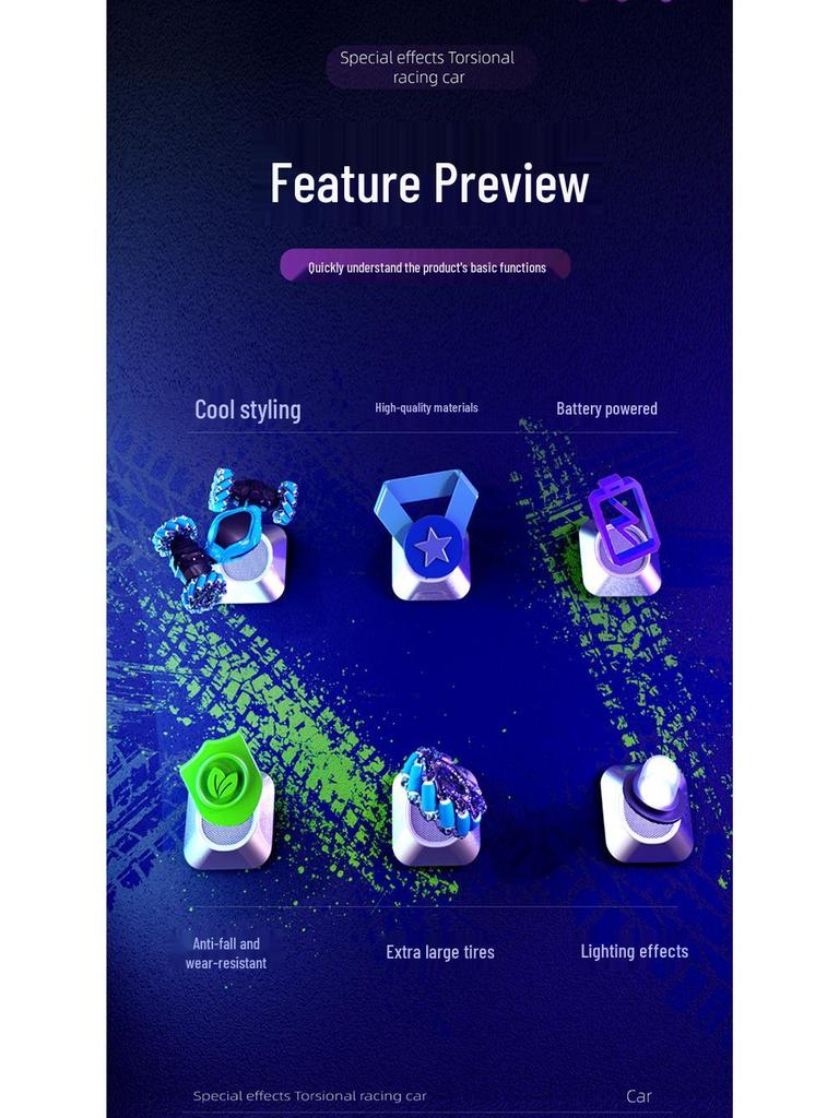 Rechargeable Gesture Sensing Transforming Car - Remote Control Off-Road Drift Toy for Kids