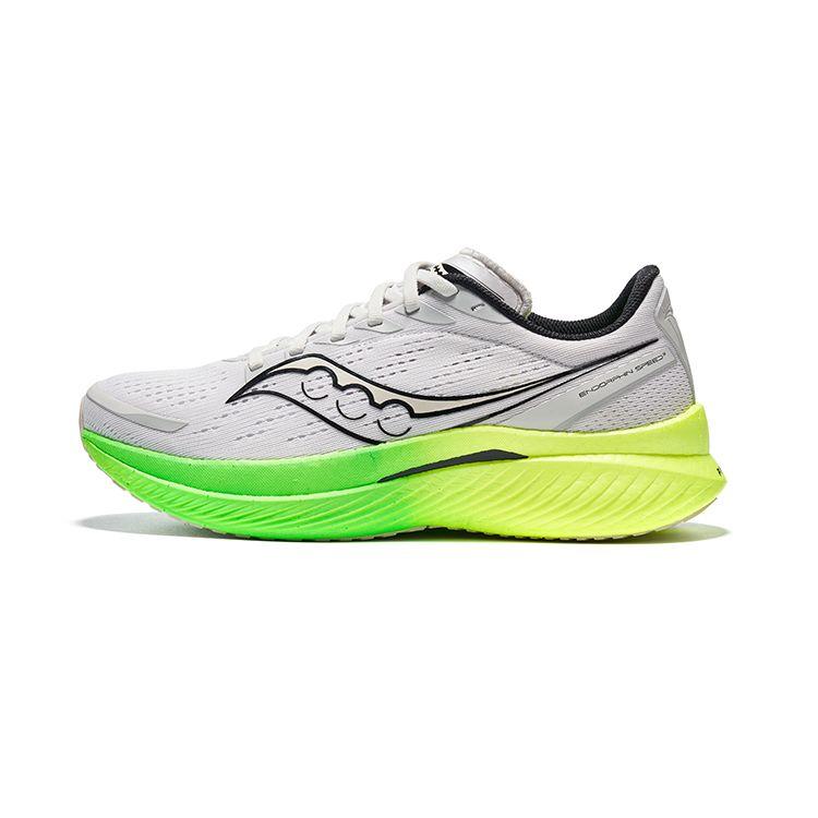 SAUCONY Endorphin Speed 3 Carbon Plate Elite Versatile Racing Cushioning Low-Top Marathon Running Shoes Men Sneaker White Gray S20756-75