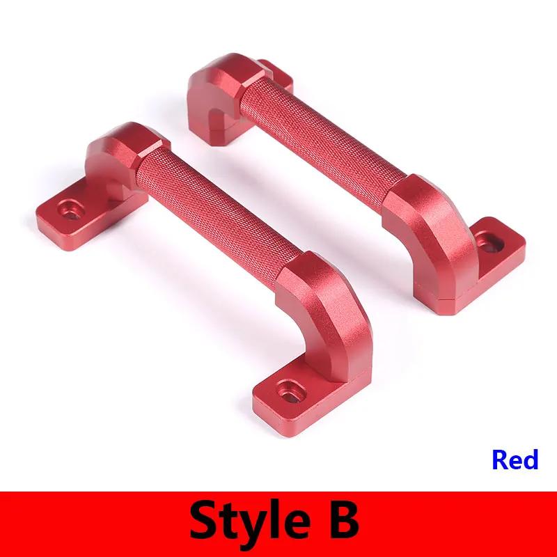 For Land Rover Defender 90 110 130 2014-2018 Aluminum Alloy Black Car Door Handle Trim Interior Car Accessories