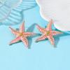 European Starfish Beach Style Earrings: Trendy Metal Drip Oil Fashion for Daily Wear