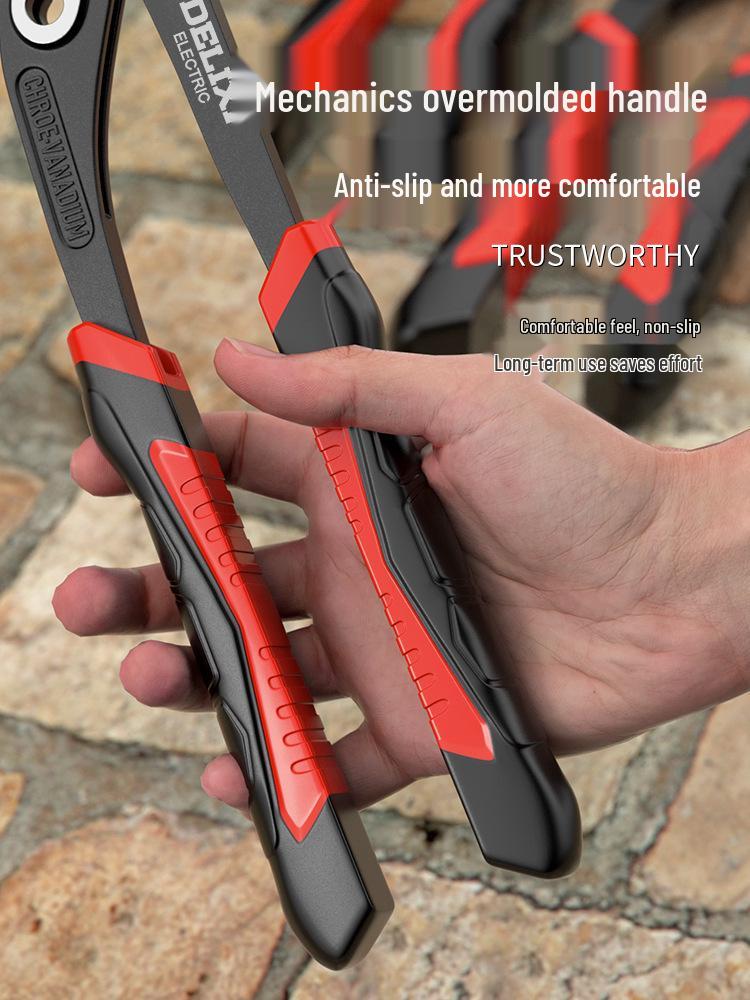 Delixi Electric Multifunctional Large Jaw Water Pump Pliers & Eagle Nose Hose Pliers