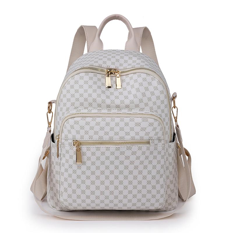 

Жіноча дорожня сумка з принтом білий