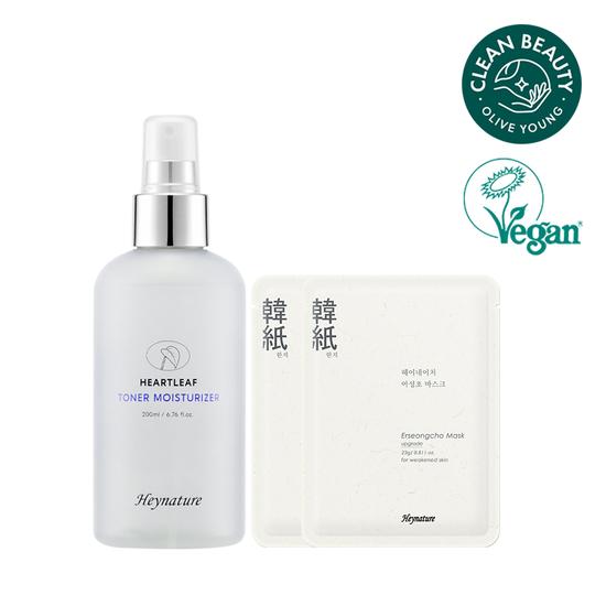 HEYNATURE Eoseongcho Skin Moisturizer Toner 200ml Special Offer (+2 Eoseongcho Masks)