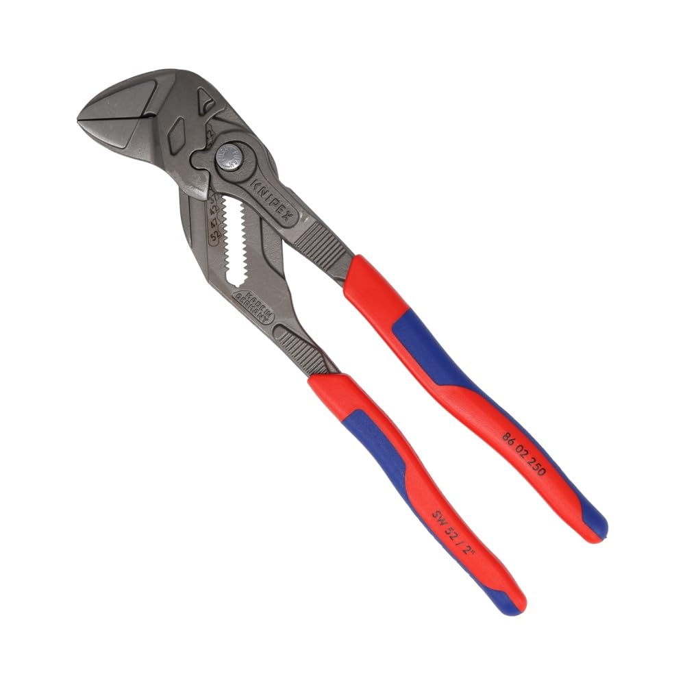 KNIPEX Разводной ключ-плоскогубцы Comfort 250 мм, Общая длина, Тип, Длина, 8602-250SB серый