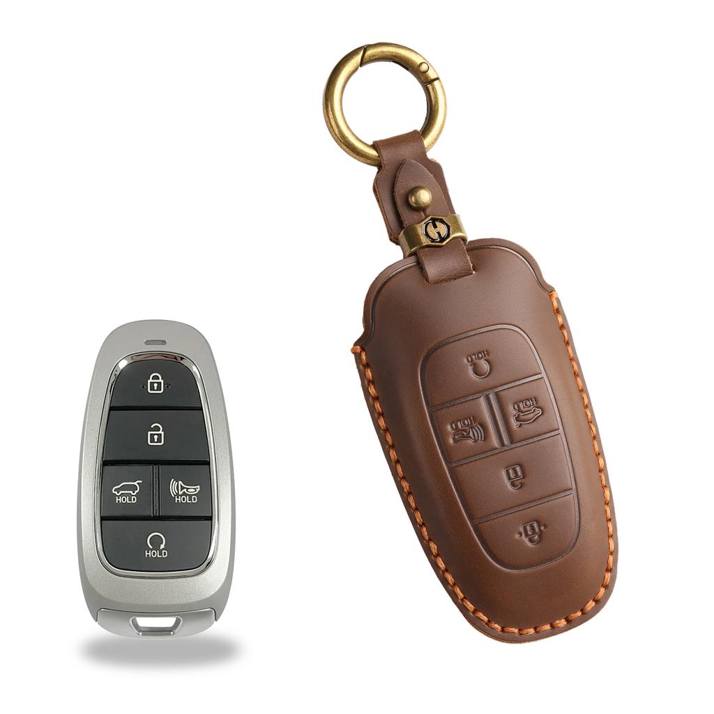 Car Key Case Suitable For Modern Car Key Case Staria/Sonata Sonata Leather Protective Case Buckle