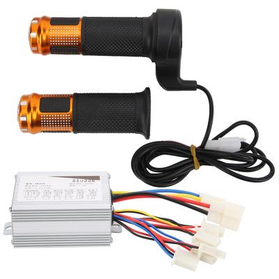 36V500W Bike Throttle Grips Brush Controller AntiSlip Handle Electric Bike Accessory