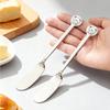 1/2PCS 316 Stainless Steel Butter Knife Cute Long Handle Bread Jam Knife Cream Spreader Cheese Cutter Tableware Kitchen Gadget