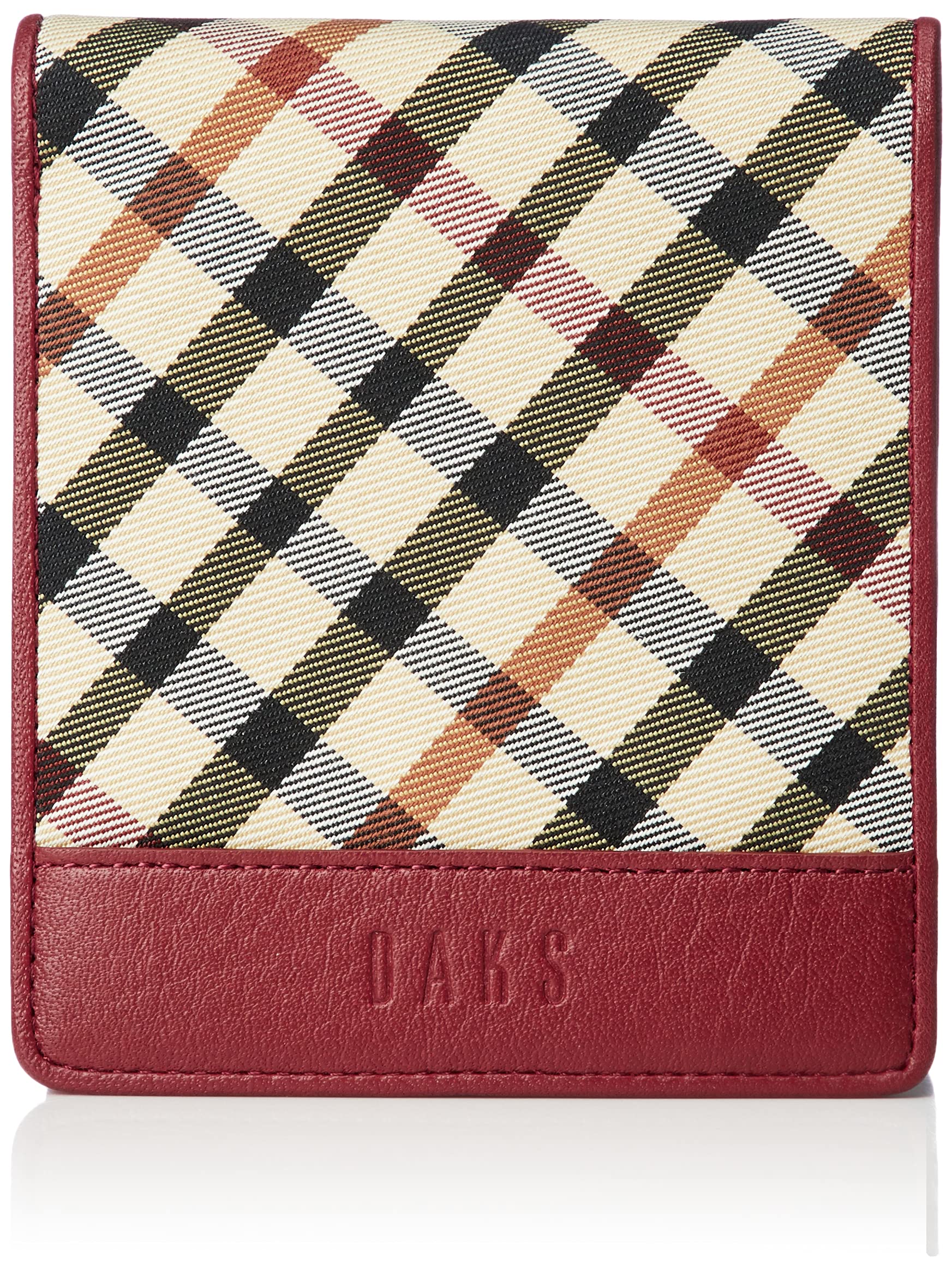 

Daks HouseCheck Bifold Wallet, Red