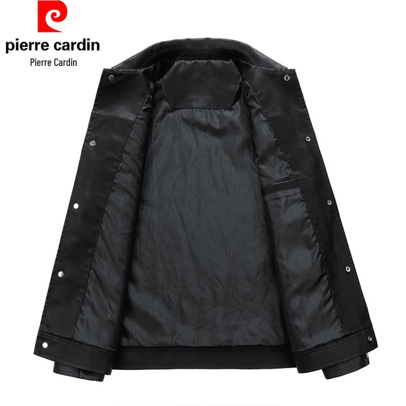Pierre Cardin Men's Faux Leather Biker Jacket
