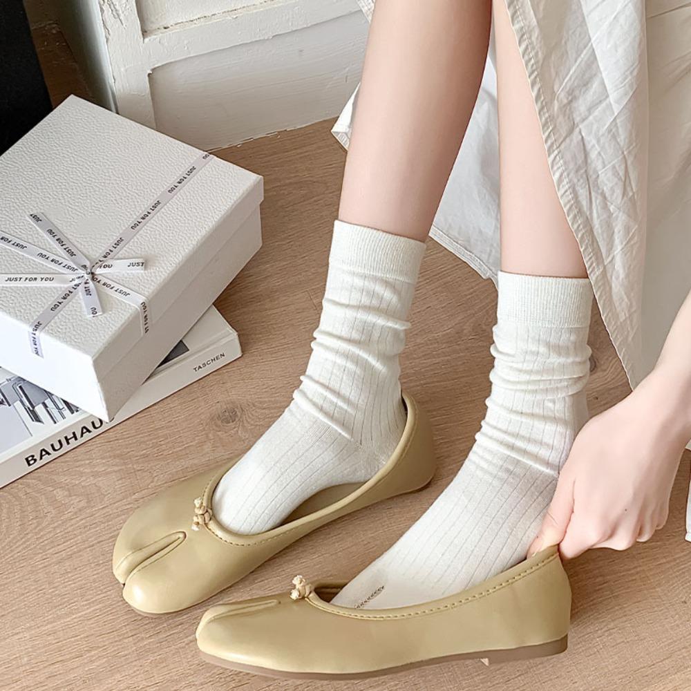 

Summer JK Socks Sweet Short Socks New Two Toe Mid Length Socks