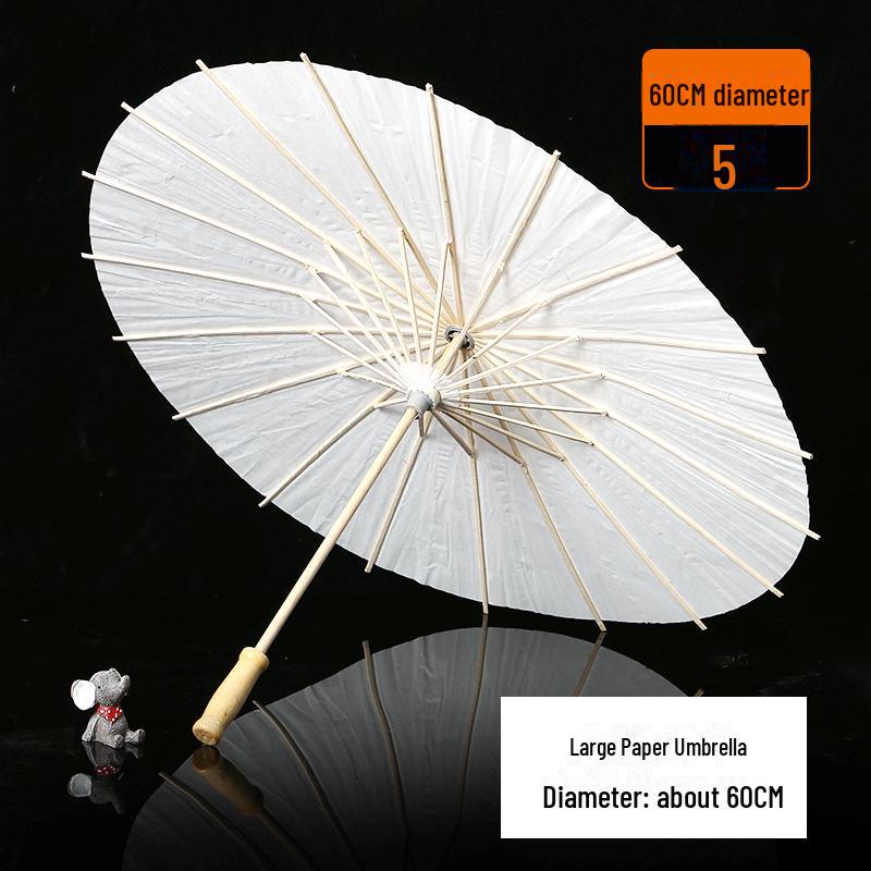 DIY Handbemalter weißer Papierschirm für Kinder – Chinesischer antiker Stil, Bastelaktivität für den Kindergarten
