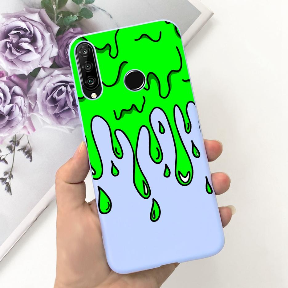 For Huawei P30 Lite Case Cute Fashion Carton Cover Soft Silicone Phone Case For Huawei P30 Pro P 30 Lite P30Lite Back Cover Bags