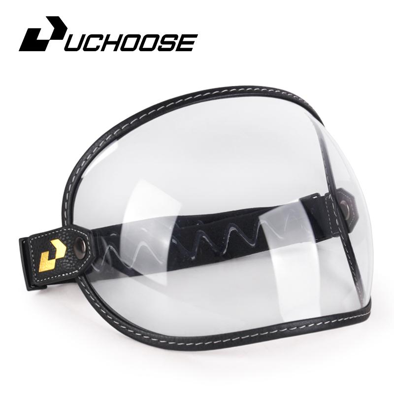 Retro Motorcycle Goggles Bubble Visor Outside Riding UV Protection Windshield Colorful Vintage for Half Face Helmets2