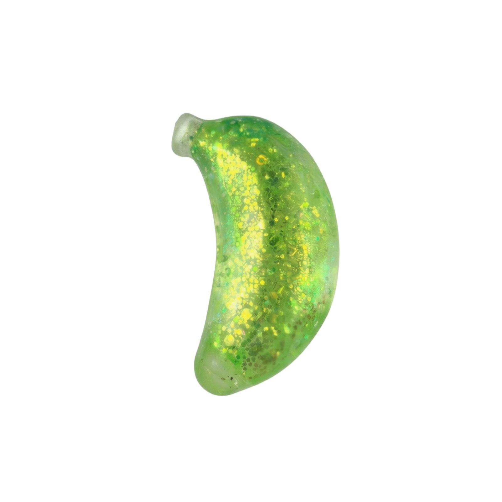 

Banana Shaped Stress Relief Toy Slow Rebound Squishy Soft Silicone Squeeze Toy with Glitter Filling for Anxiety and Sensory Play One Size