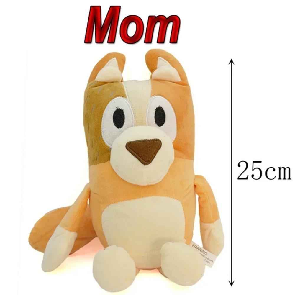 ГОРЯЧАЯ РАСПРОДАЖА Блуи Собака Бинго Семья Плюшевая Игрушка Мультяшная Собака Мягкие Набивные Животные Куклы Подарки на День Рождения Рождество Семья Блу-И Бинго!!!