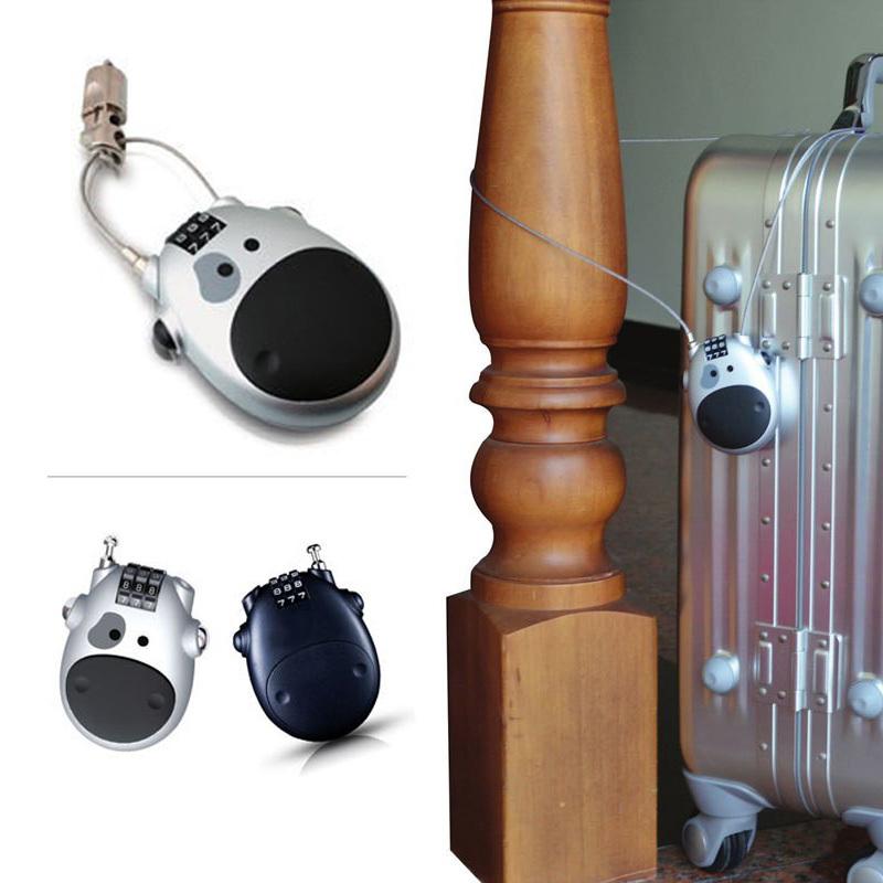 Bærbar motorsykkelhjelmkode Sikkerhetslås Kabel Wire Tau Bagasjesykling