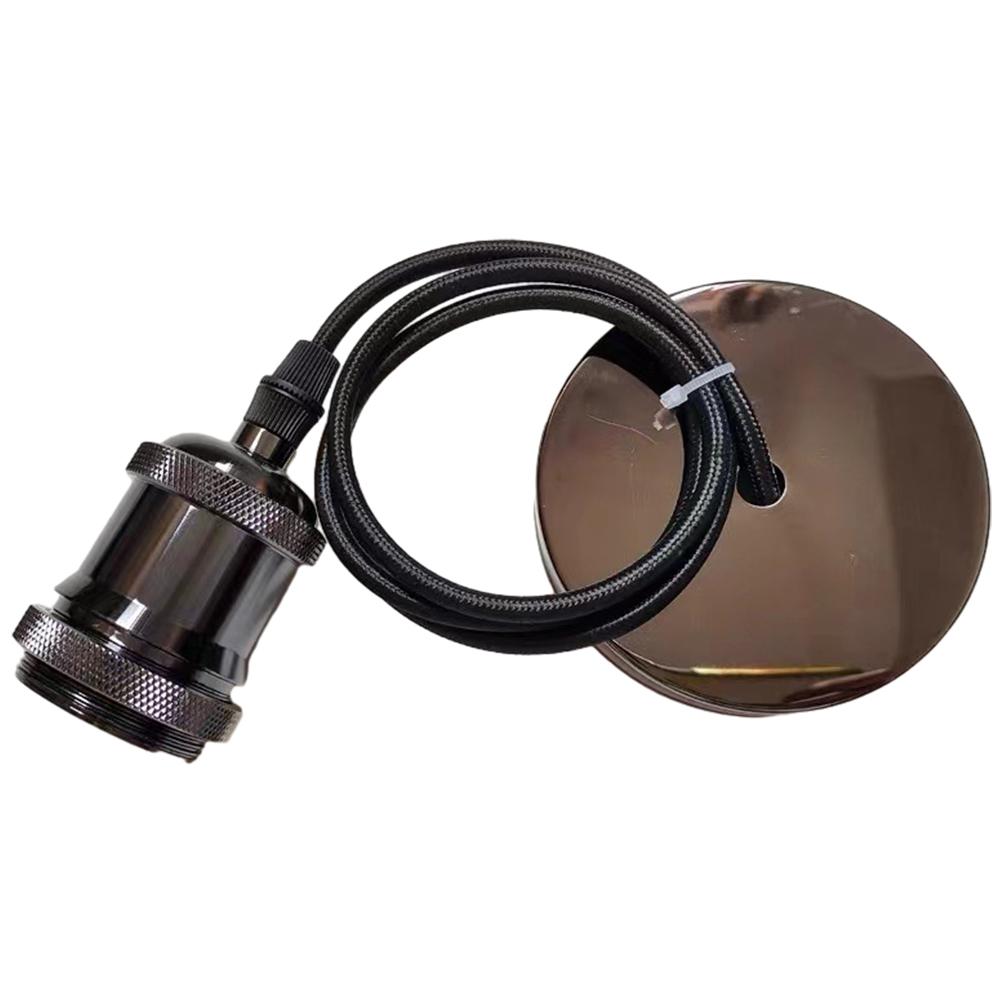 

Vintage Edison Lamp Base E27 Screw Hanging Lamp Holder AC110V-220V Ceiling Lamp Holder Socket DIY Retro Hanging Lamp Accessories чёрный