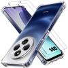 Case for Xiaomi Redmi 14C - Shockproof Transparent Silicone Protection + 2 Tempered Glasses