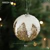 8CM Creative Foam Christmas Tree Ball Pendant Decoration