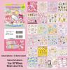 Korean SL-20 Sticker Book: Melody, Cinnamoroll, Pompompurin Planner Decorations