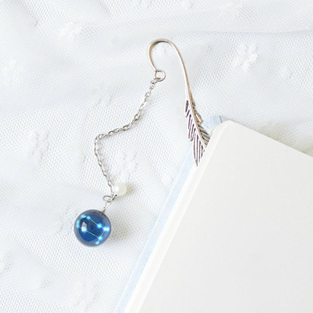 

Luminous Feather Bookmark Creative Noctilucent Bookmark Bookmark Bookmark Pendant 12 Constellation Gemini