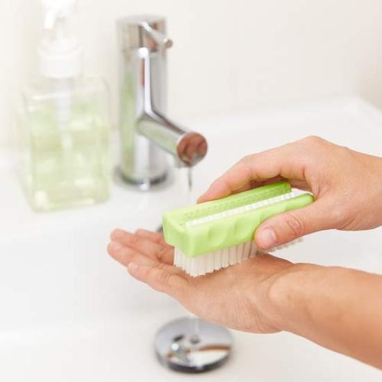 TRUSCO Nail Hand Brush, Green, TNHB-GN