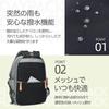 G-KAKO 2-Layer Backpack with 14 Pockets, A4 Size, Large Capacity, PC Storage, and Stylish Waterproof and Lightweight Nylon Backpack with Back Zipper,