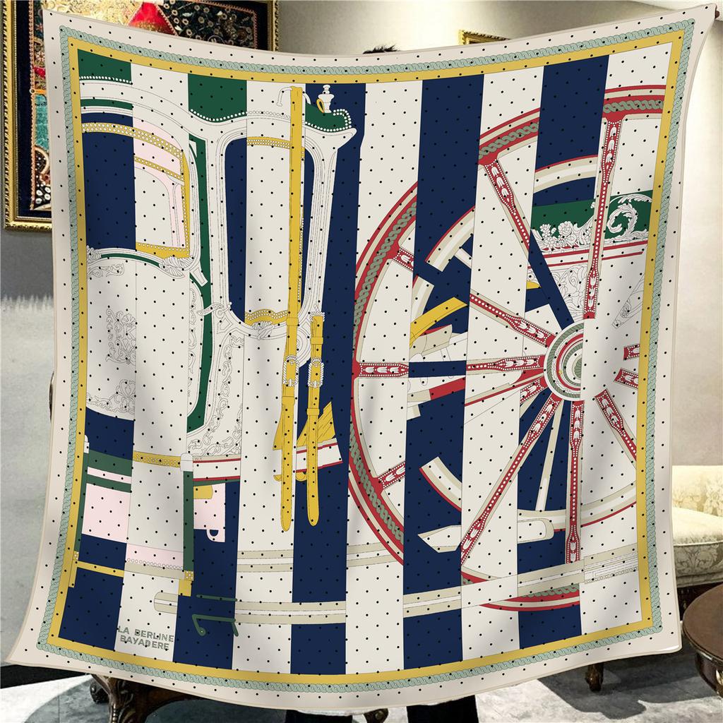 Sciarpa Quadrata da Donna in Finta Seta e Lana 110X110M Elegante Chic Lusso Regalo di Natale Compleanno Festa Ufficio Wrap Quotidiano