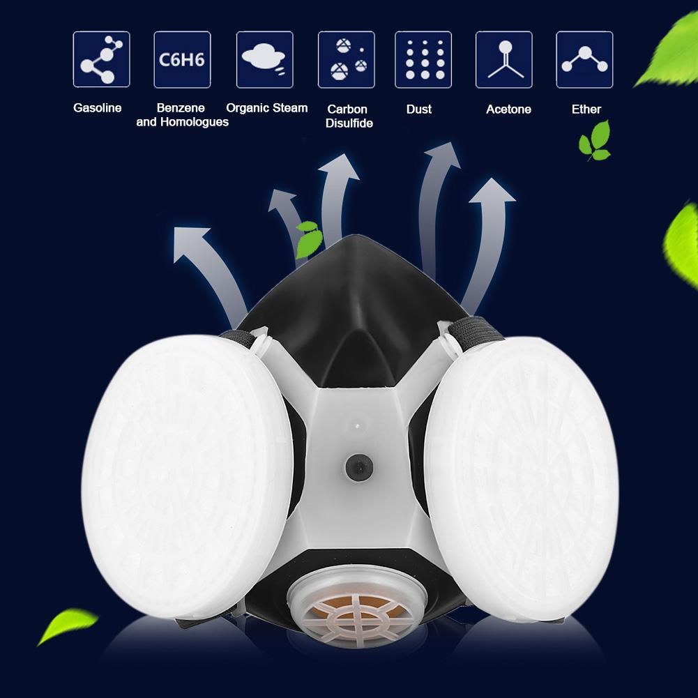 Breathable Dust Proof Face Mouth Guard Dual Filters Box Particulate Filtration for Labor Cutting