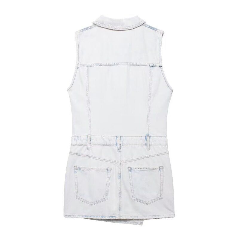 Fashion Style 2024 Summer New Arrival Women's Clothing Stylish Slim Looking All-Matching Jeans Dress Short Skirt 8197092