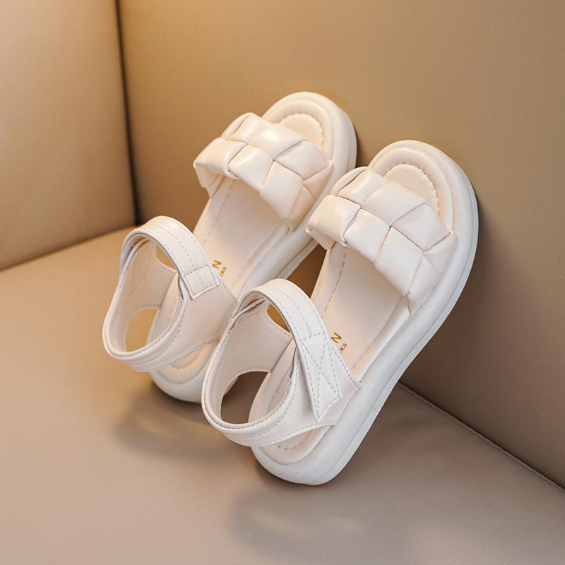 *Summer Fashion Princess Comfortable Thick Bottom Casual Sandals Hot Selling New Lightweight and Elegant Children's Flat Sandals