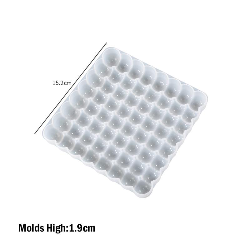 

3D square Bubble Ball Coaster Silicone Mold DIY Cement Creative Jewelry Storage Plate Candle Tray Handmade Soap Mould Home Decor