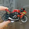 Motorcycle Cartoon Keychain Pendant with Double-Ring Hook Anti-Detachable Design Decompression Tool Keychain Accessory