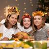 6pcs Turkey Thanksgiving Headband Colorful Performance Photo Props Festival Headdresses Paper Hair Accessories